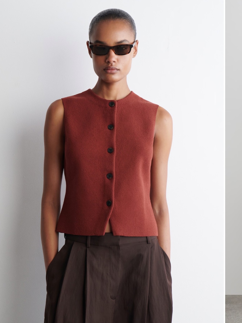 NWT COS Knitted Cotton Vest top